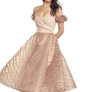 NWT Saboroma RS9605 Puff off-shoulder sleeves Formal Dresses Black size 2